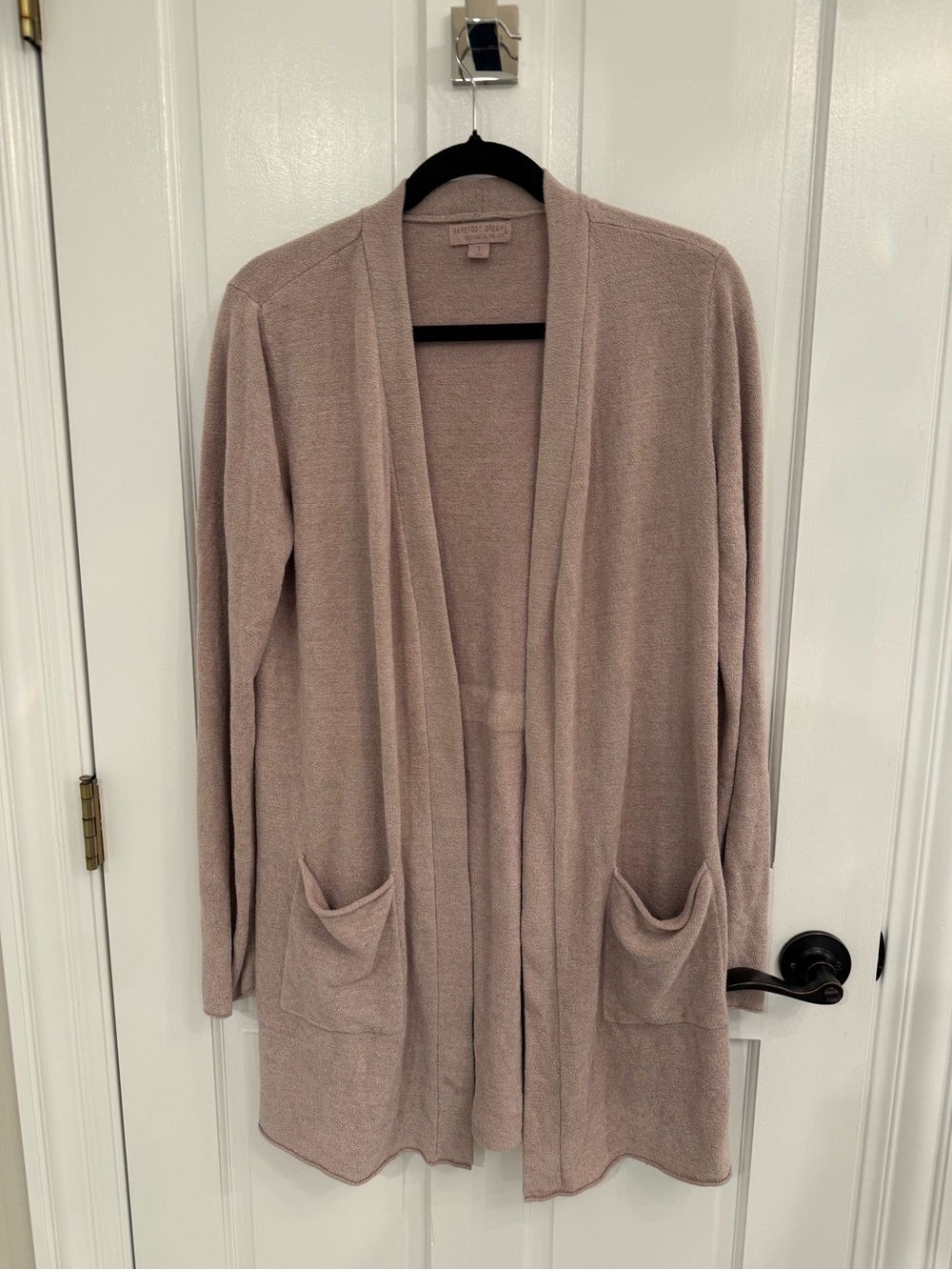 Barefoot Dreams Open-Front Cardigan Sweater - Dusty Rose